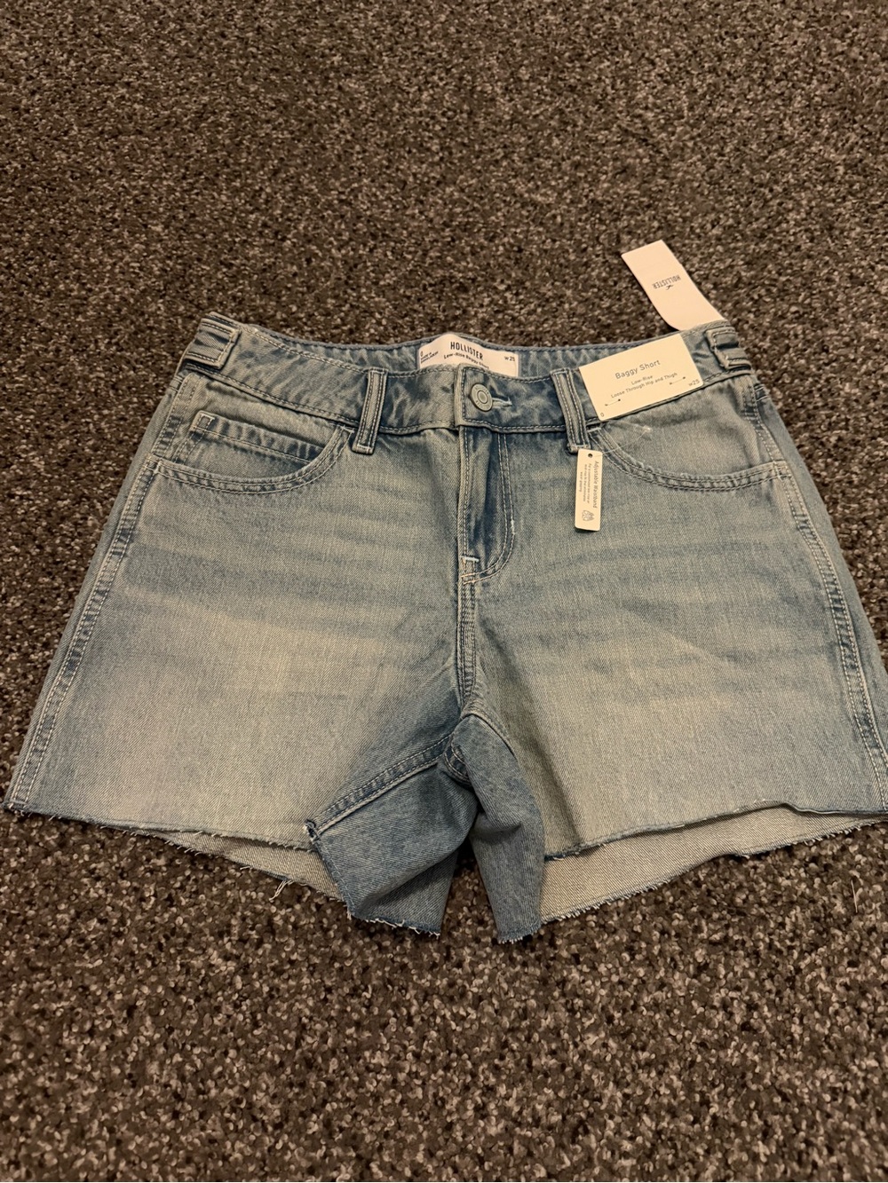 Hollister Light Blue Denim Cutoff Shorts